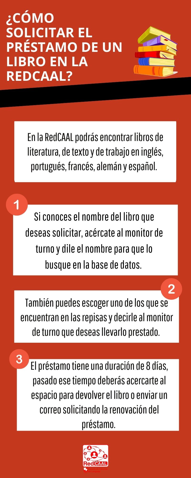 ¿Cómo solicitar el préstamo de un libro en la redcaal?